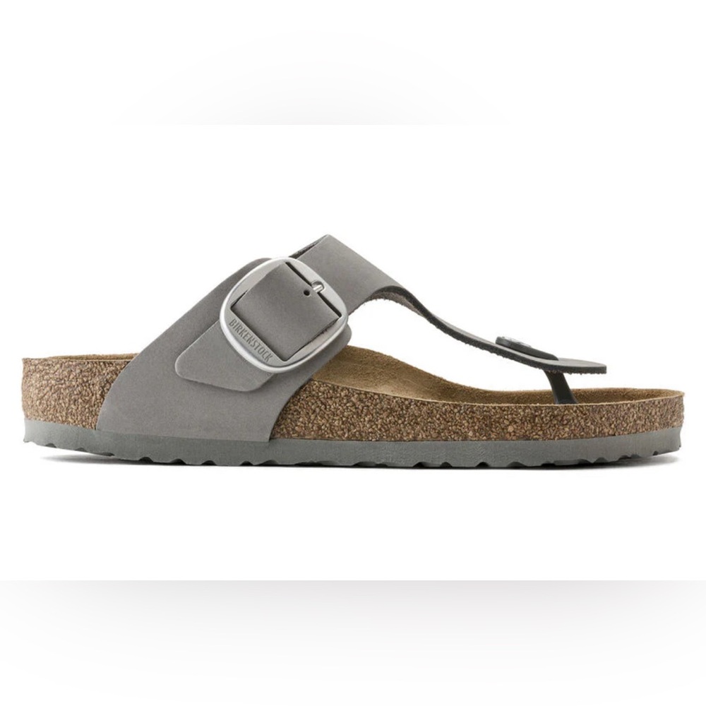 BIRKENSTOCK WOMEN'S GIZEH BIG BUCKLE DOVE GRAY Size 39 NEW